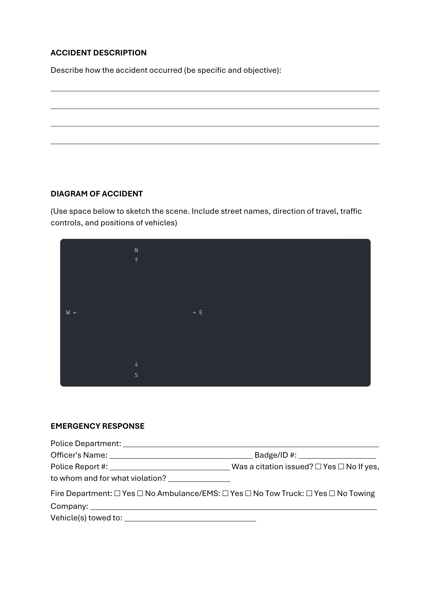 Accident Report Form - BROWN GIRL ESSENTIALS