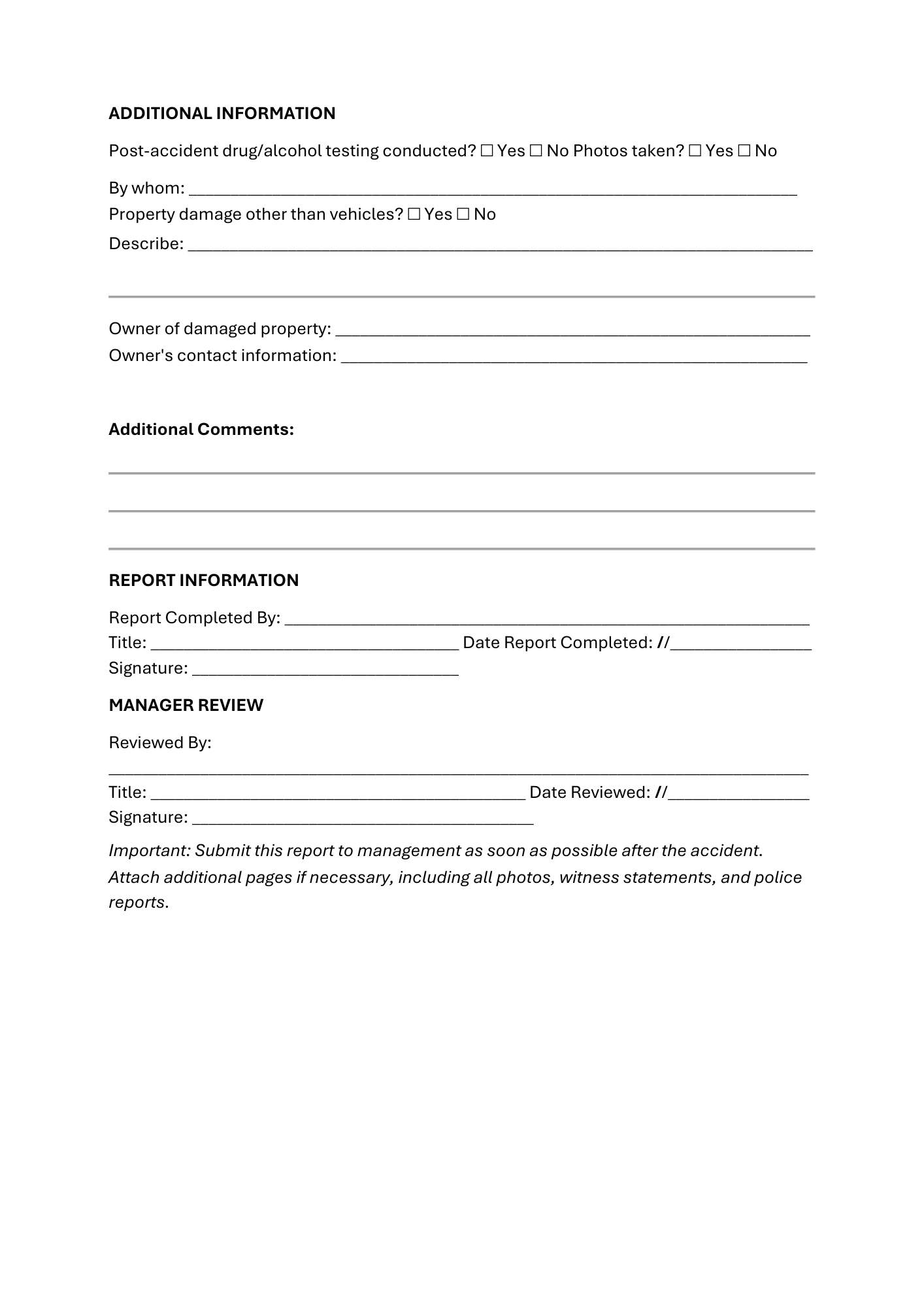 Accident Report Form - BROWN GIRL ESSENTIALS