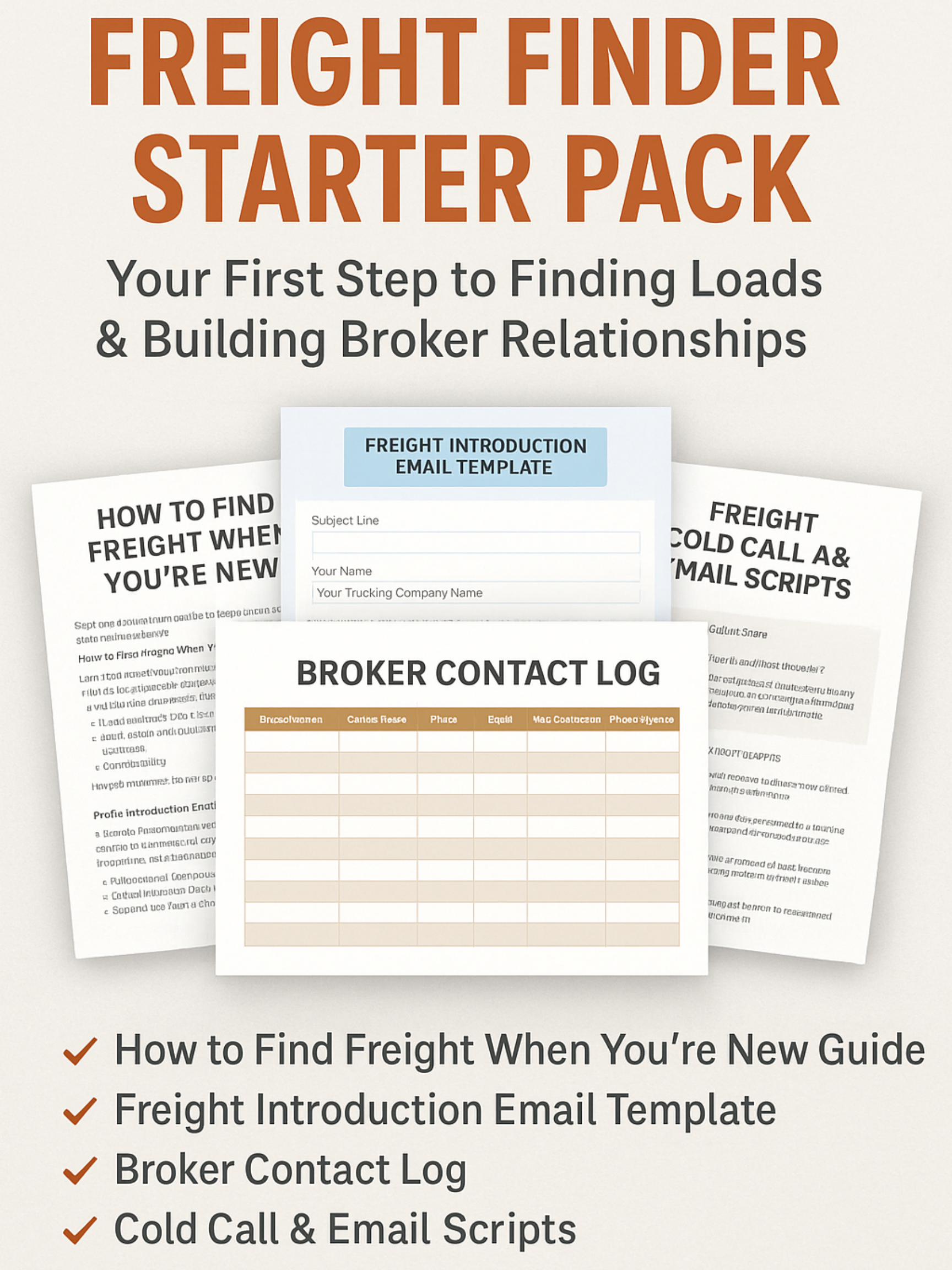FREIGHT FINDER STARTER PACK - BROWN GIRL ESSENTIALS