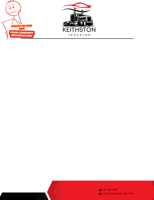 RED SIMPLE MODERN FORMAL LETTERHEAD - BROWN GIRL ESSENTIALS