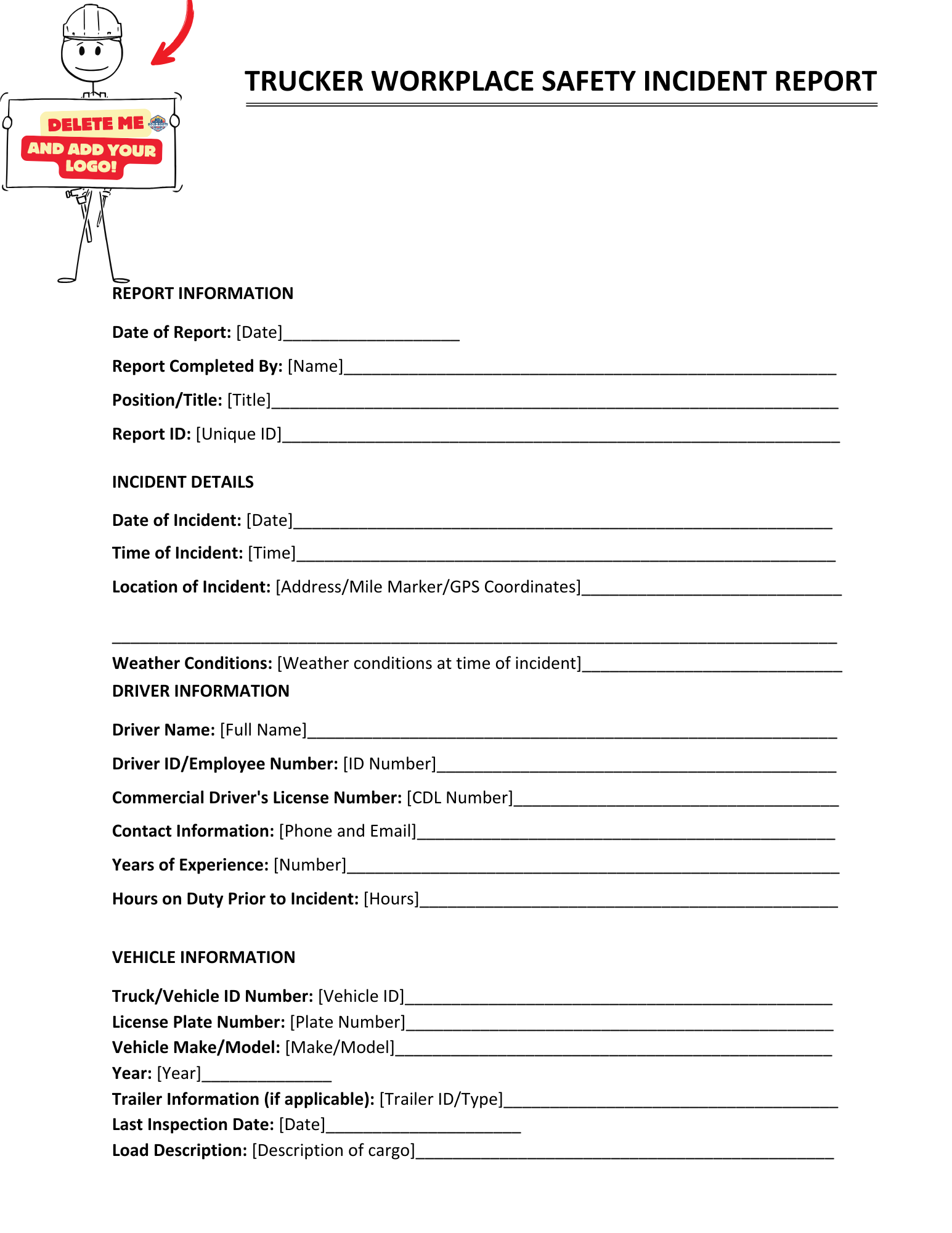 Workplace Safety Incident Report - BROWN GIRL ESSENTIALS