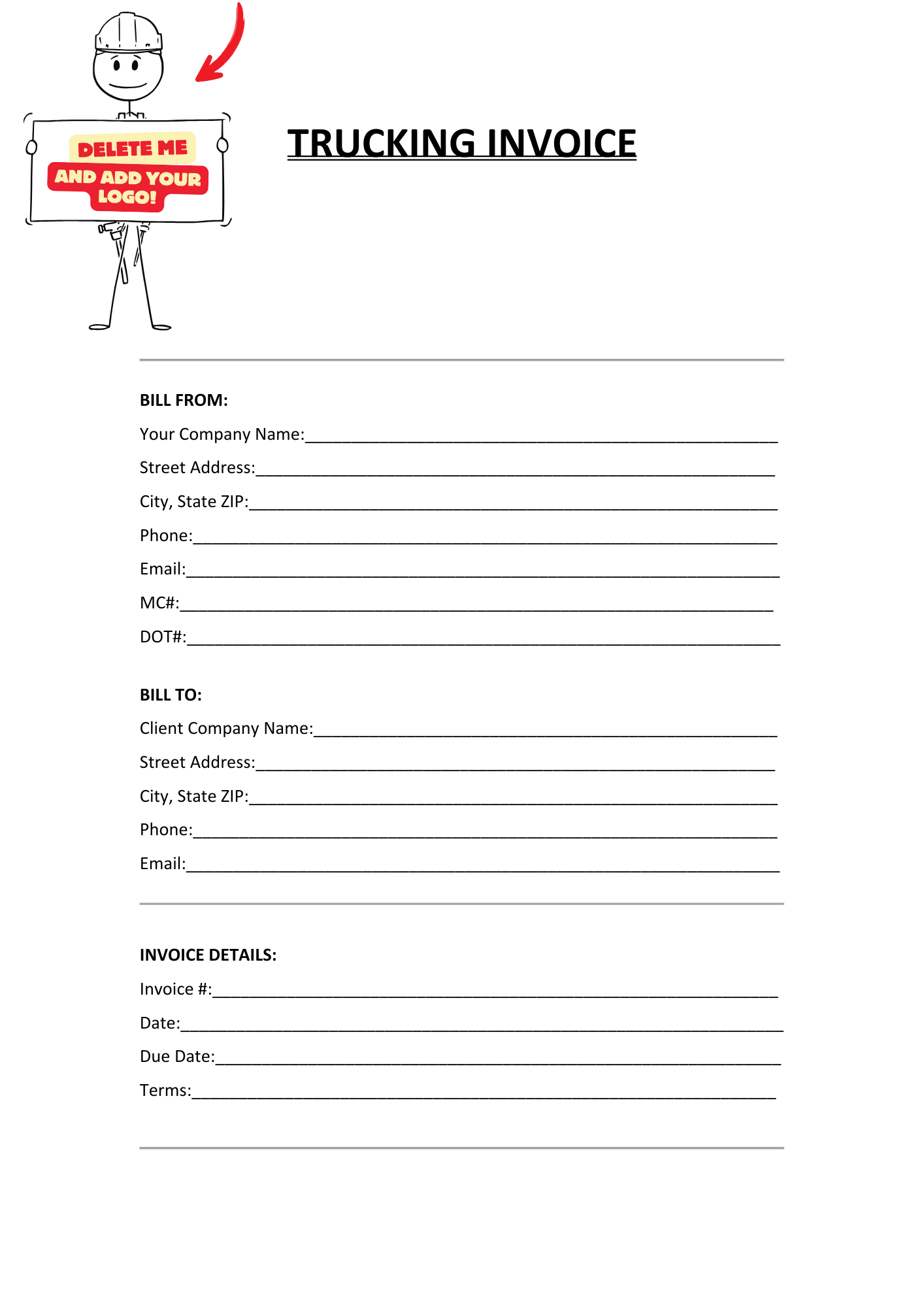 TRUCKING INVOICE - BROWN GIRL ESSENTIALS